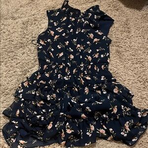 Floral Navy Kids Dress